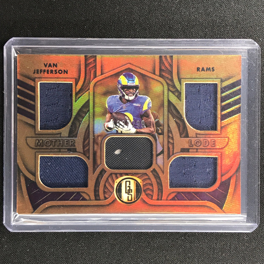 2022 Gold Standard Van Jefferson Mother Lode Relics Jersey 132/299