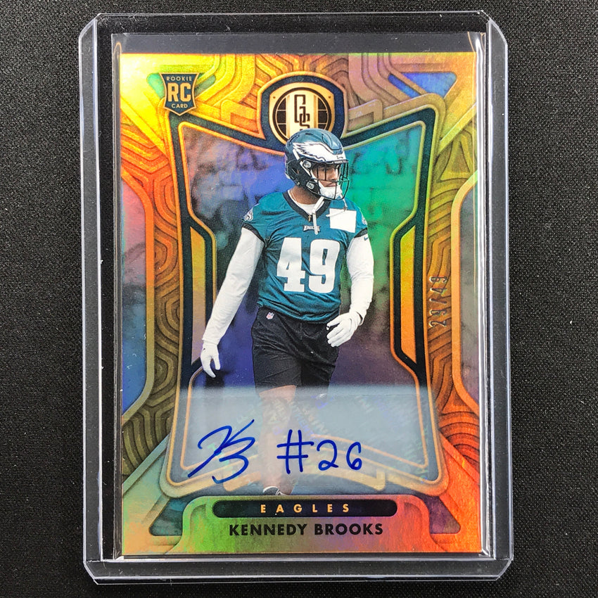 2022 Gold Standard Kennedy Brooks Base Rookie Auto Platinum 29/49