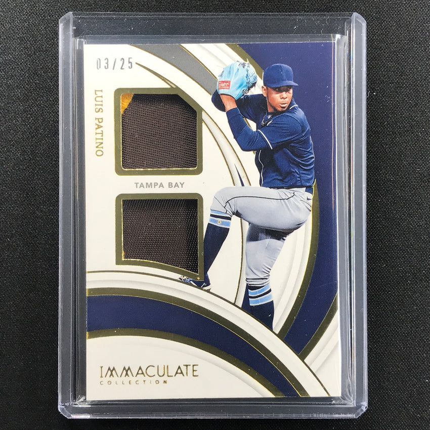 2022 Immaculate Luis Patino Materials Dual Relic Patch 3/25