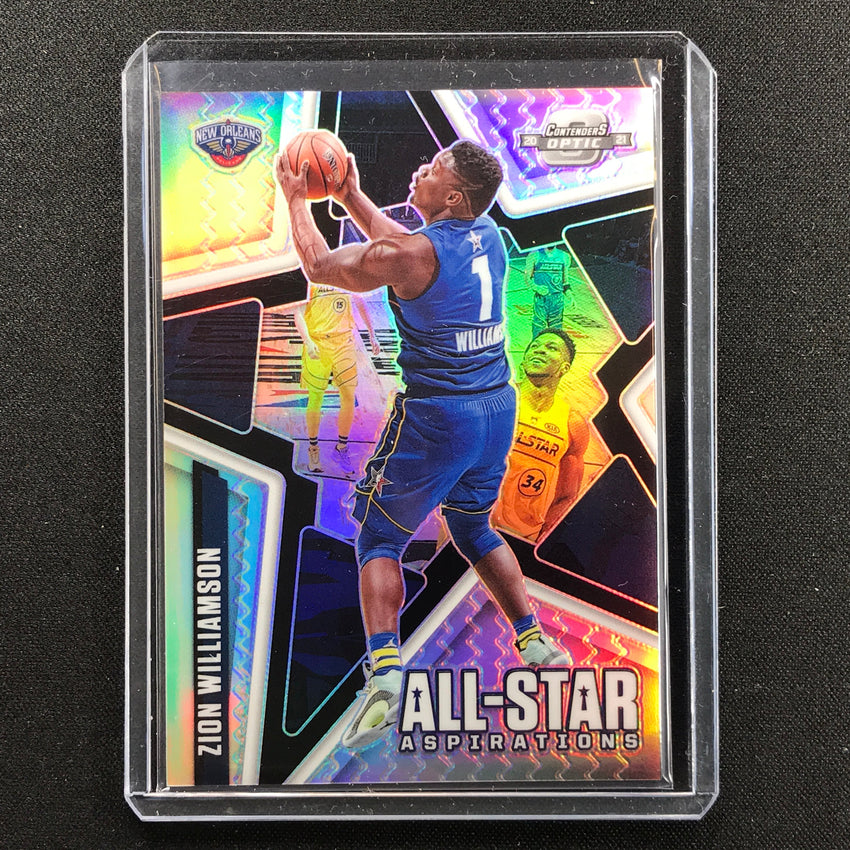 2020-21 Contenders Optic ZION WILLIAMSON All-Star Aspirations Silver Prizm #14