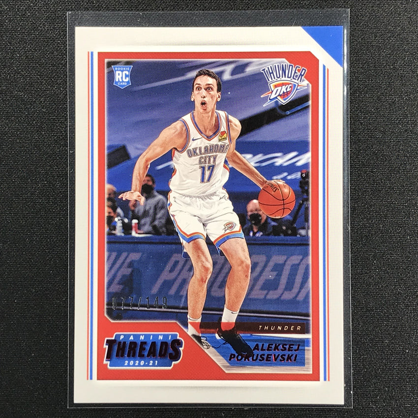 2020-21 Chronicles Aleksej Pokusevski Threads Rookie Red 77/149