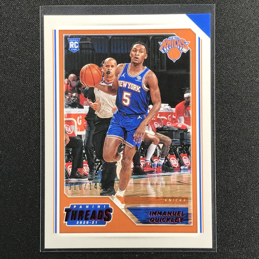 2020-21 Chronicles Immanuel Quickley Threads Rookie Red 10/149