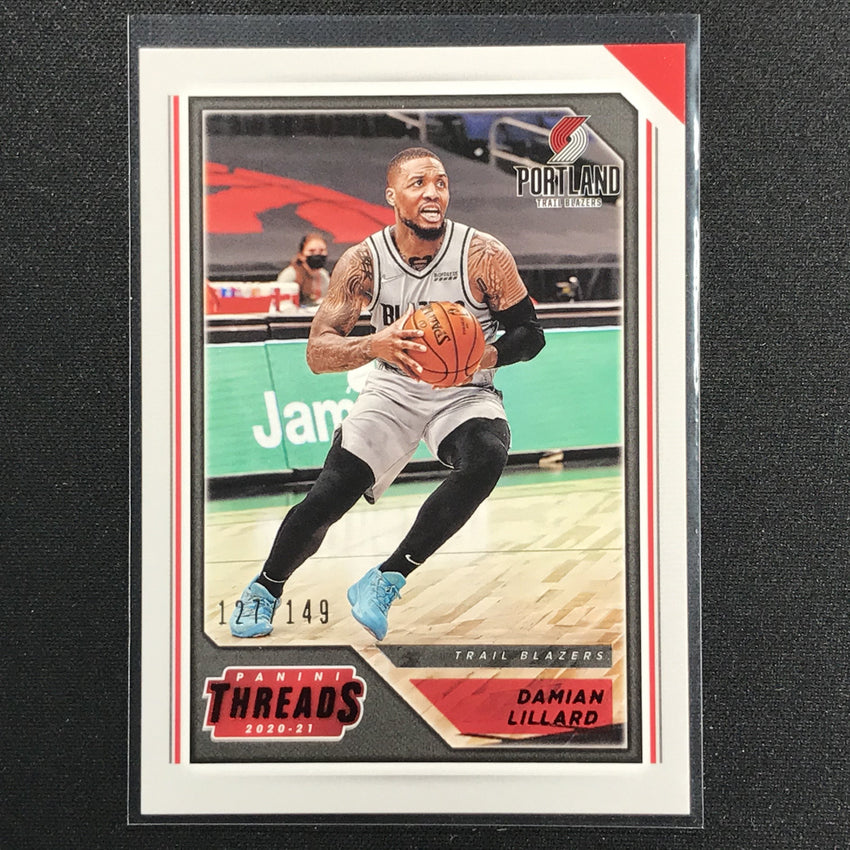 2020-21 Chronicles Damian Lillard Threads Red 127/149