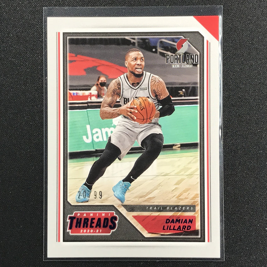 2020-21 Chronicles Damian Lillard Threads Blue 20/99
