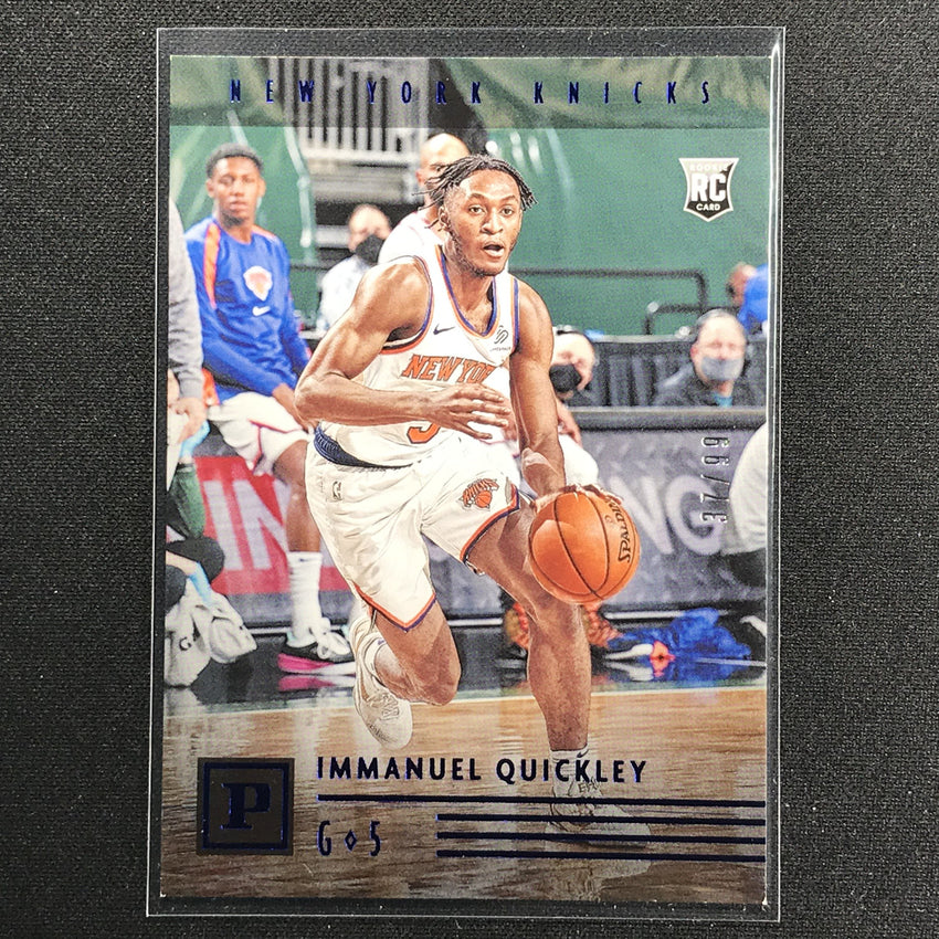 2020-21 Chronicles Immanuel Quickley Panini Base Rookie Blue 37/99
