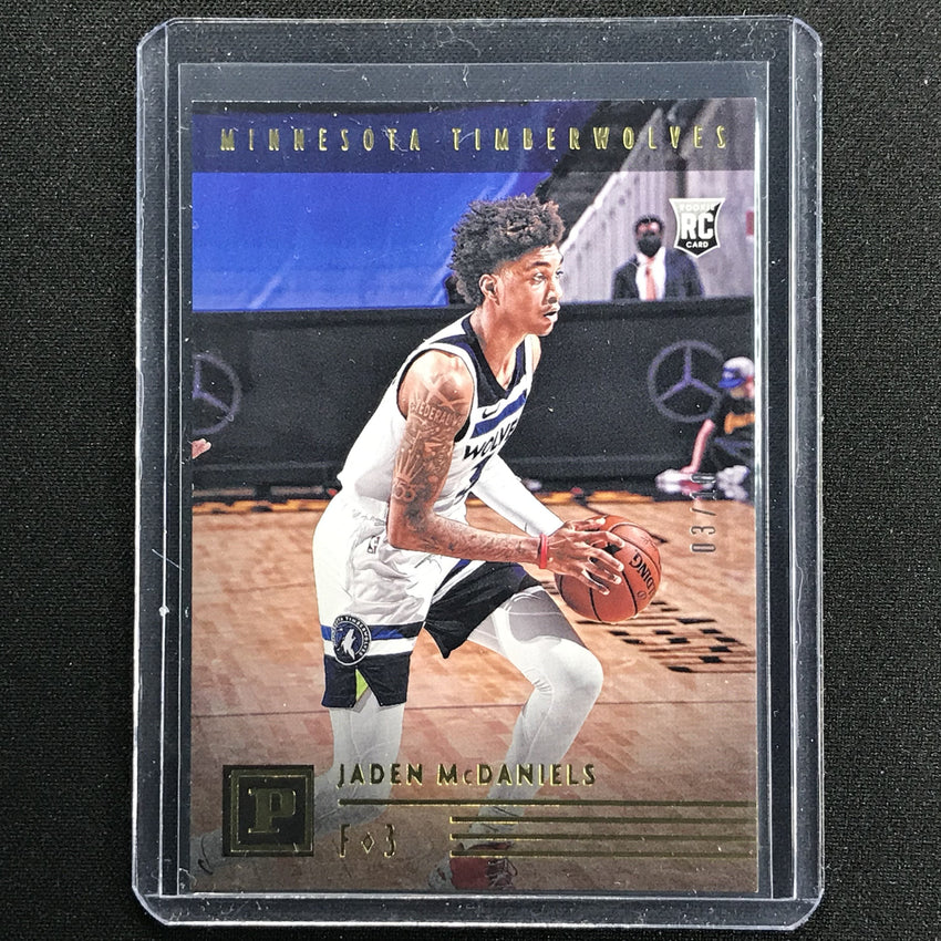 2020-21 Chronicles Jaden Mcdaniels Panini Base Rookie Gold 3/10