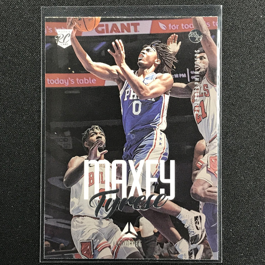 2020-21 Chronicles Tyrese Maxey Luminance Rookie Base No 165