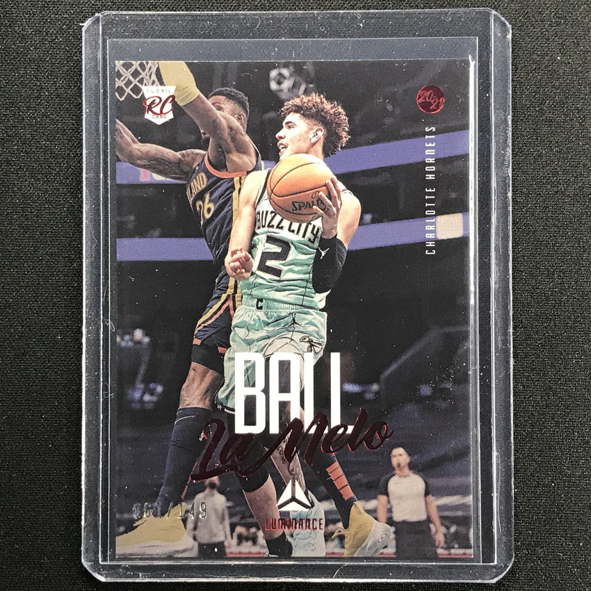 2020-21 Chronicles Lamelo Ball Luminance Rookie Red 61/149