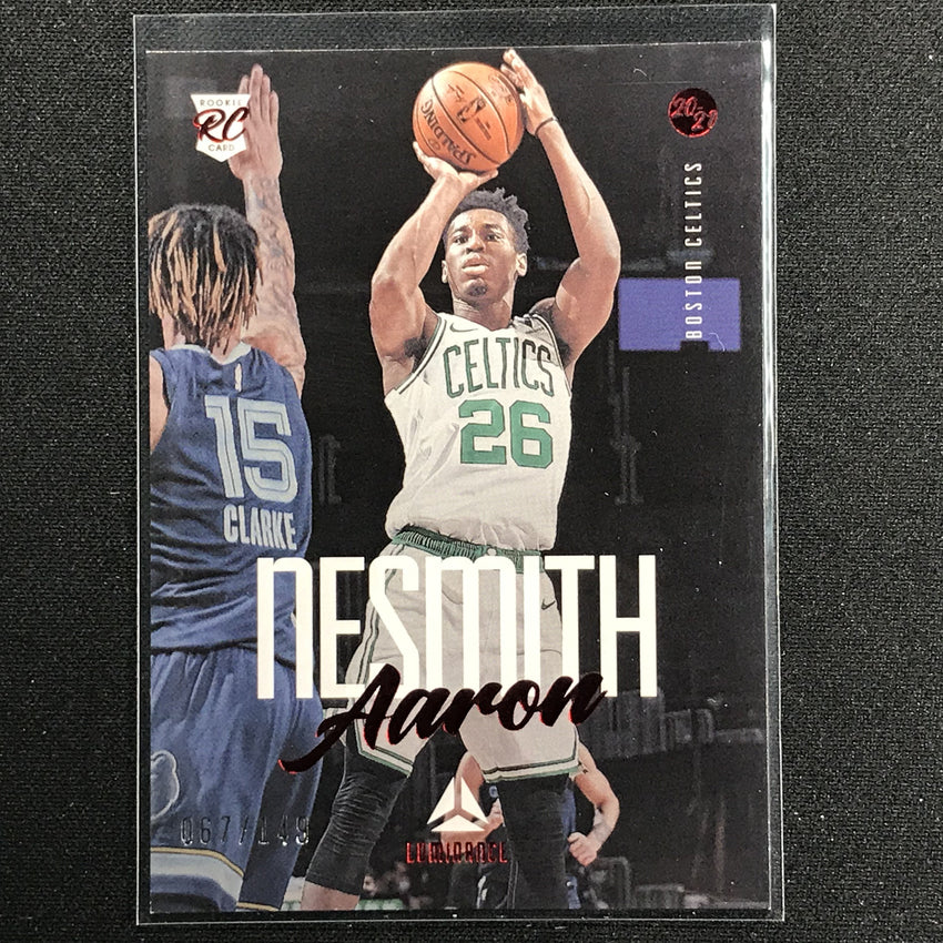 2020-21 Chronicles Aaron Nesmith Luminance Rookie Red 67/149