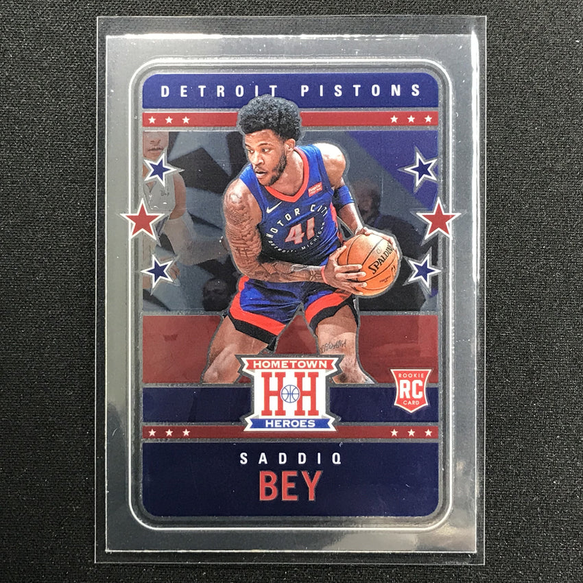 2020-21 Chronicles SADDIQ BEY Hometown Heroes Optic Rookie Base #565