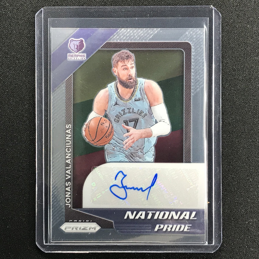 2020-21 Chronicles Jonas Valanciunas Prizm National Pride Signatures Auto 35/99