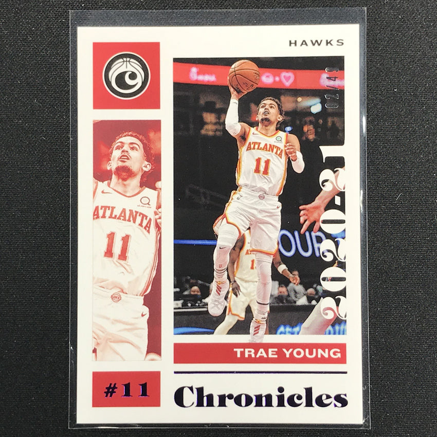 2020-21 Chronicles Trae Young Chronicles Base Purple 2/49