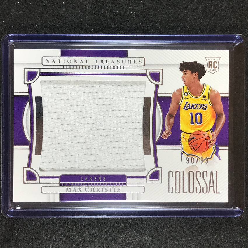 2022-23 National Treasures Max Christie Colossal Materials Rookie Relic 98/99