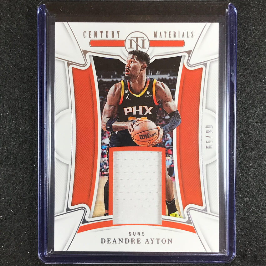 2022-23 National Treasures Deandre Ayton Century Materials Jersey Relic 8/99