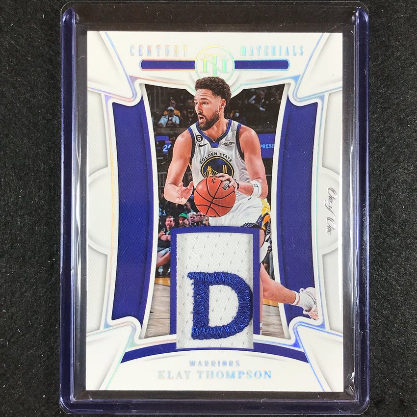 2022-23 National Treasures Klay Thompson Century Materials Patch Relic 1/1