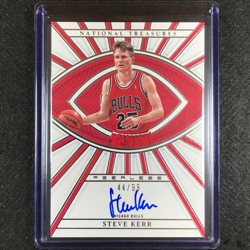 2022-23 National Treasures Steve Kerr Peerless Signatures Auto 44/99