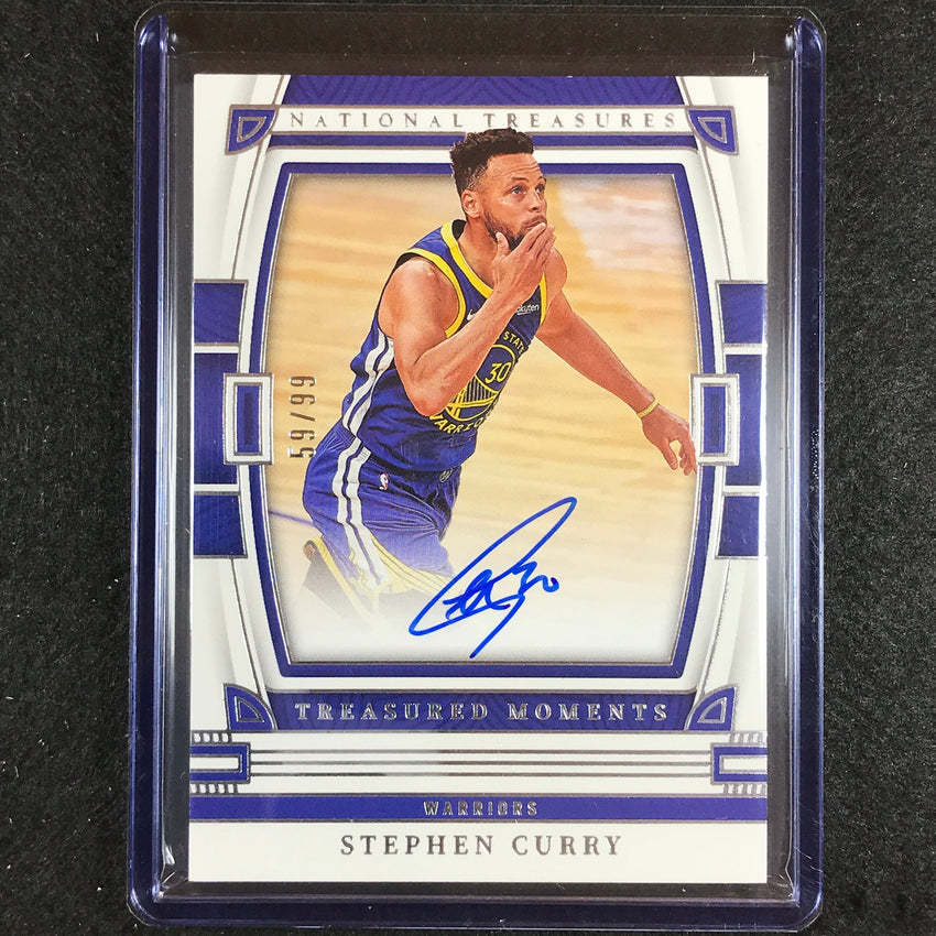 2022-23 National Treasures Stephen Curry Treasured Moments Auto 59/99