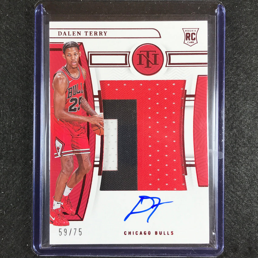 2022-23 National Treasures Dalen Terry Rookie Patch Auto Red 59/75