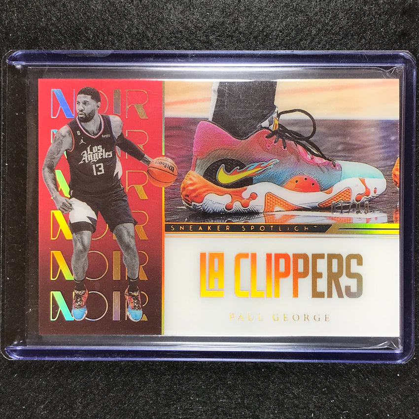 2022-23 Noir Paul George Sneaker Spotlight 1/99