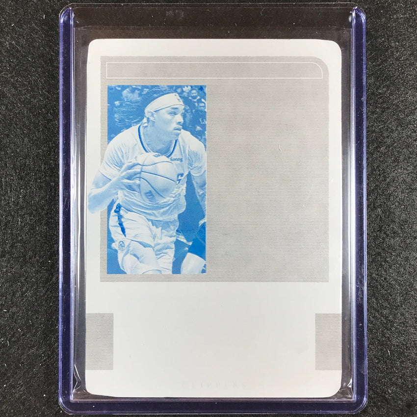 2022-23 National Treasures Brandon Boston Jr. One Printing Plate Cyan 1/1