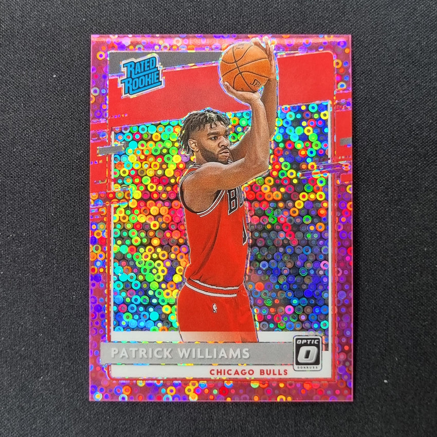 2020-21 Donruss Optic Patrick Williams Rated Rookie Fast Break Pink Disco 2/20