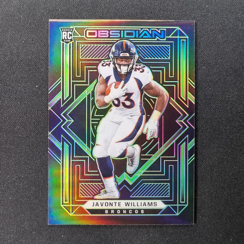 2021 Obsidian Javonte Williams Rookie Electric Etch Green 27/50