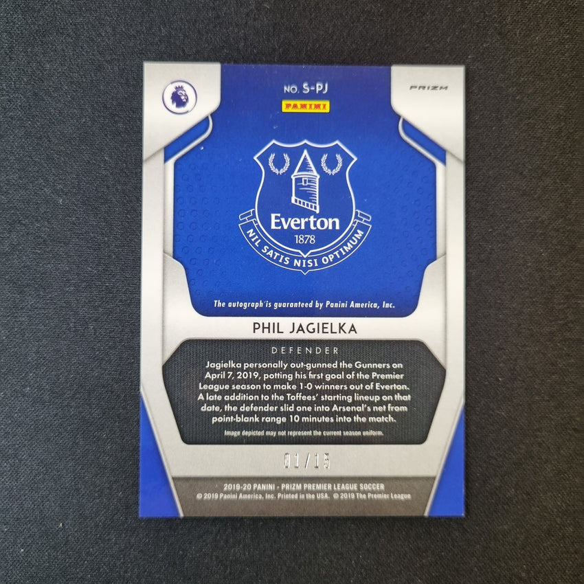 2019-20 Prizm EPL Breakaway Soccer PHIL JAGIELKA Auto 1/15