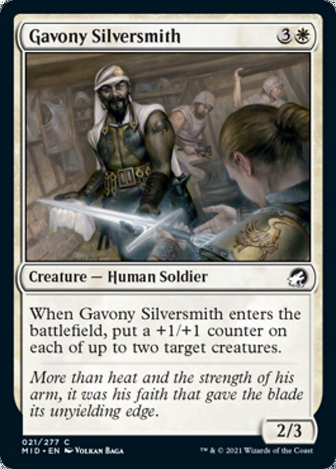 21Gavony Silversmith 21/277 Common - Midnight Hunt