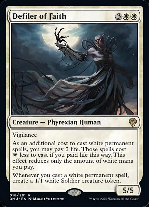 Defiler of Faith - 16 /281 - Rare - FOIL 