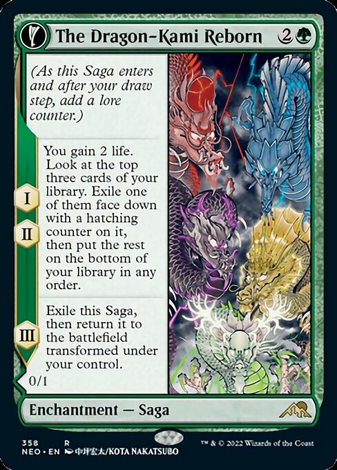 SHOWCASEThe Dragon-Kami Reborn // Dragon-Kami's Egg 358 -  Kamigawa Neon Dynasty