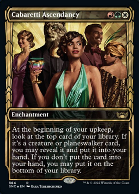 GILDED FOIL Cabaretti Ascendancy  #364 - Streets of New Capenna