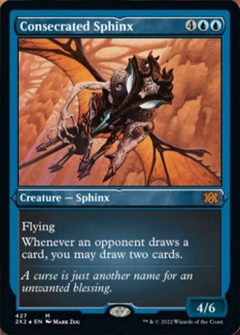 ETCHED FOIL Consecrated Sphinx 427# - Mythic Double Masters 2022