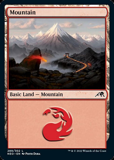 Mountain 289/302 -  Kamigawa Neon Dynasty CONNN