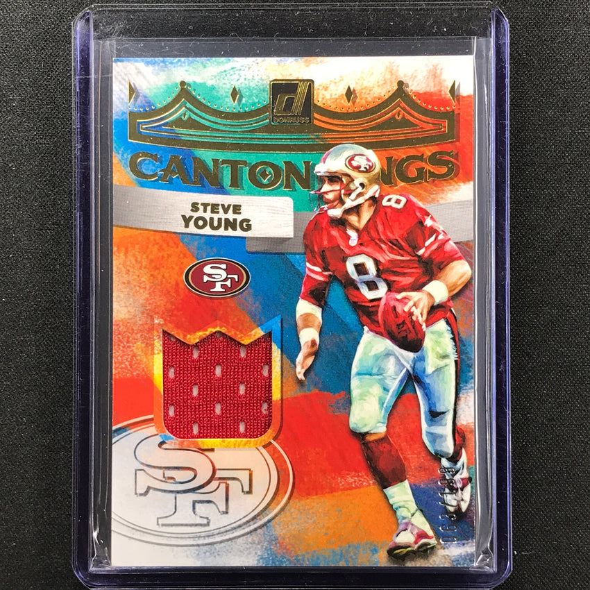 2022 Donruss Steve Young Canton Kings Jersey Relic 63/199