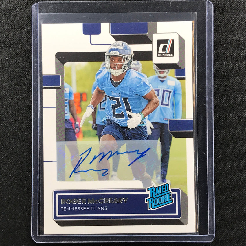 2022 Donruss ROGER MCCREARY Rated Rookie Signatures Auto Base #365