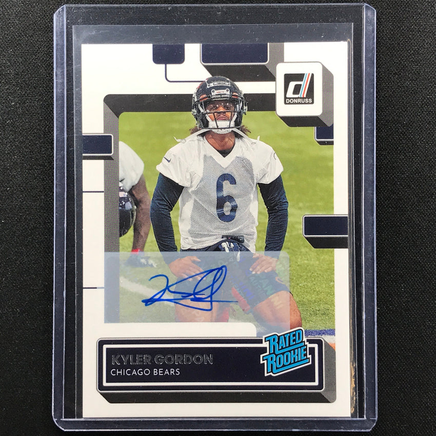 2022 Donruss KYLER GORDON Rated Rookie Signatures Auto Base #367