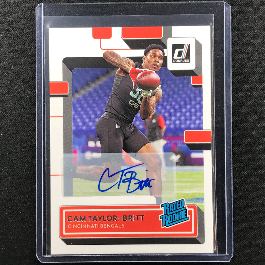 2022 Donruss CAM TAYLOR-BRITT Rated Rookie Signatures Auto Base #378