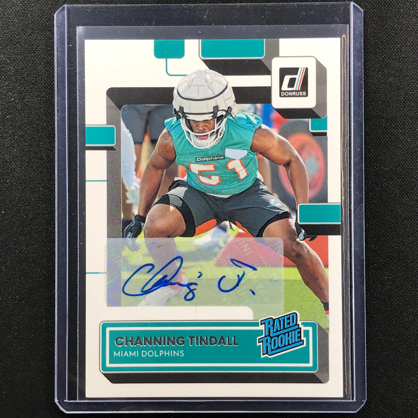 2022 Donruss CHANNING TINDALL Rated Rookie Signatures Auto Base #392