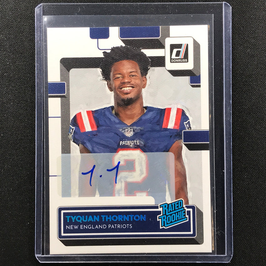 2022 Donruss Tyquan Thornton Rated Rookie Portait Canvas Signatures Auto 42/49
