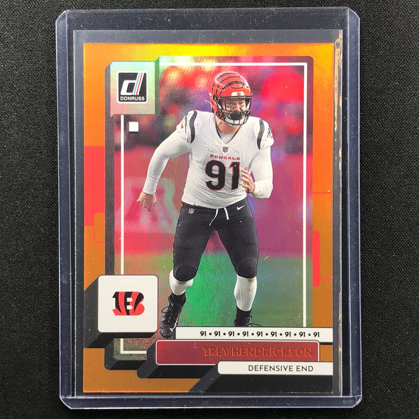 2022 Donruss Trey Hendrickson Jersey Number Orange 80/91