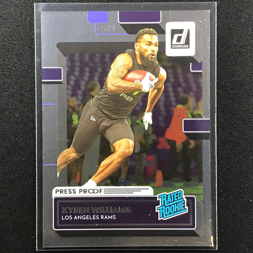 2022 Donruss Kyren Williams Rated Rookie Silver 68/100
