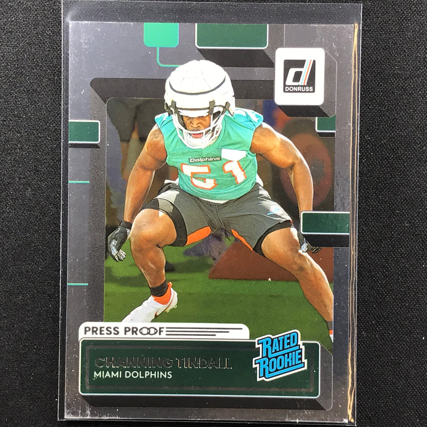 2022 Donruss Channing Tindall Rated Rookie Silver 5/100