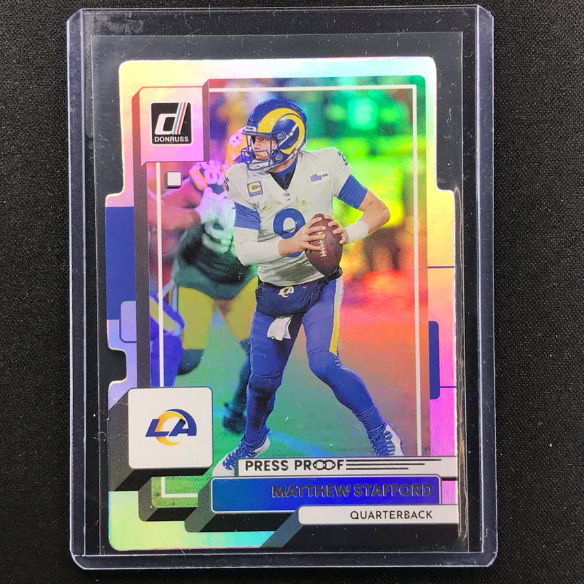 2022 Donruss Matthew Stafford Silver Die-cut 24/75