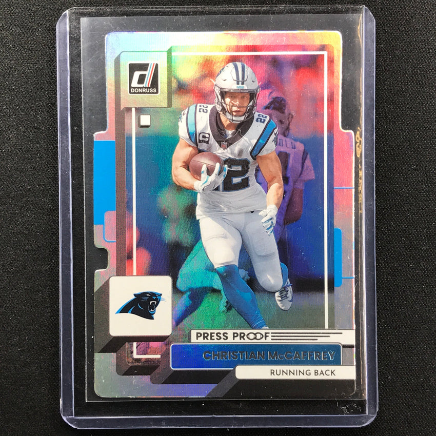 2022 Donruss Christian Mccaffrey Silver Die-cut 30/75