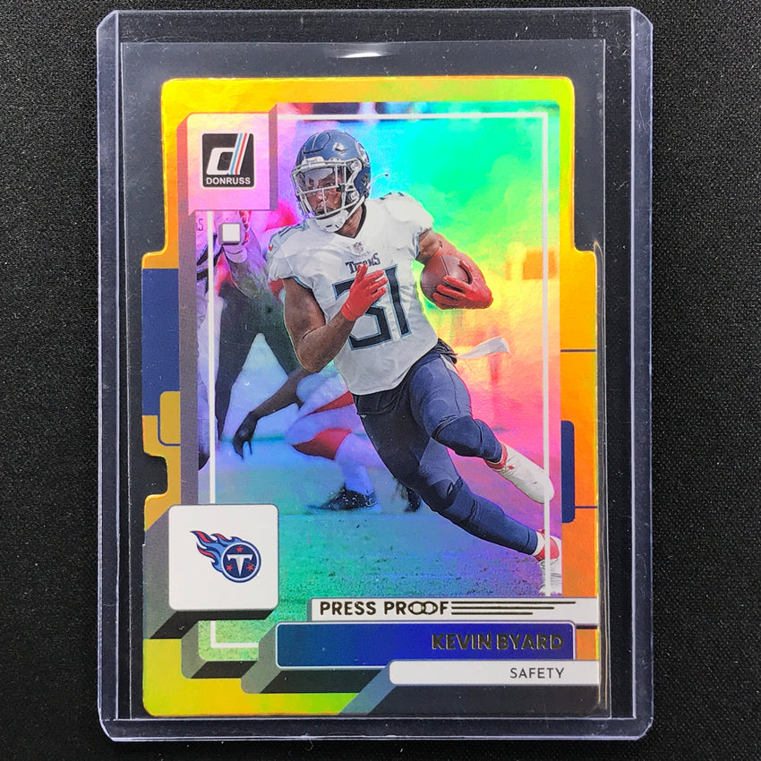 2022 Donruss Kevin Byard Gold Die-cut 11/25