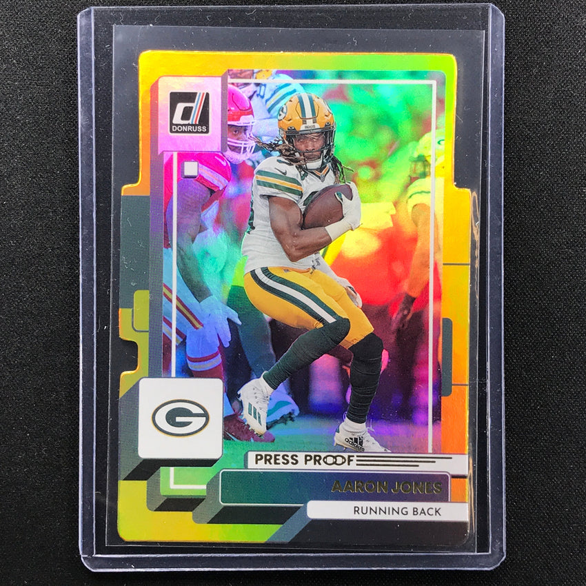 2022 Donruss Aaron Jones Gold Die-cut 23/25