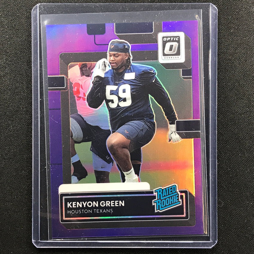 2022 Donruss Kenyon Green Rated Rookie Optic Preview Purple 34/50