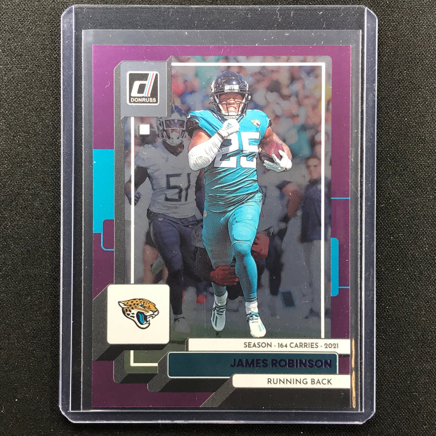 2022 Donruss James Robinson Season Stat Line Purple 52/164