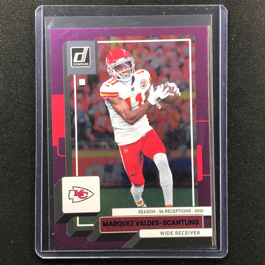 2022 Donruss Marquez Valdes-scantling Season Stat Line Purple 25/26