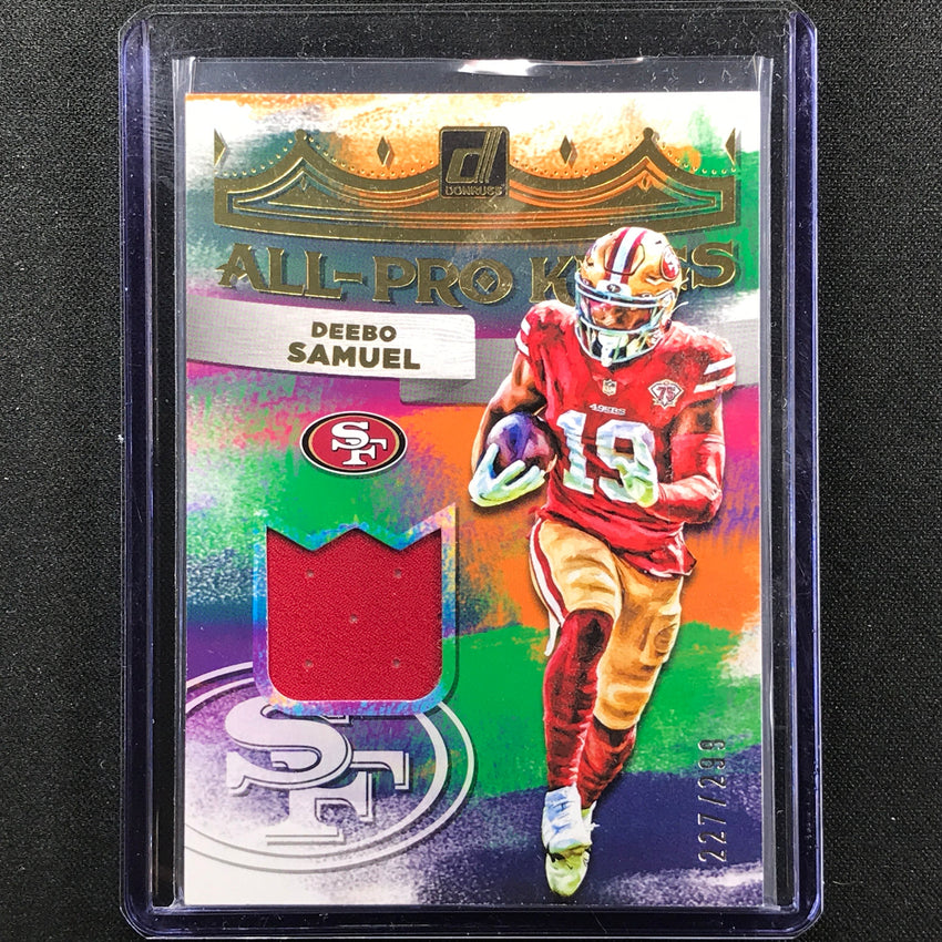 2022 Donruss Deebo Samuel All-pro Kings Jersey Relic 227/299